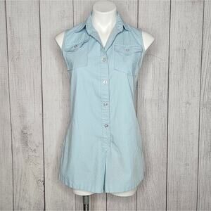 VTG 60s Blue/White Polka Dot Collared Playsuit Romper by Jerry Mann